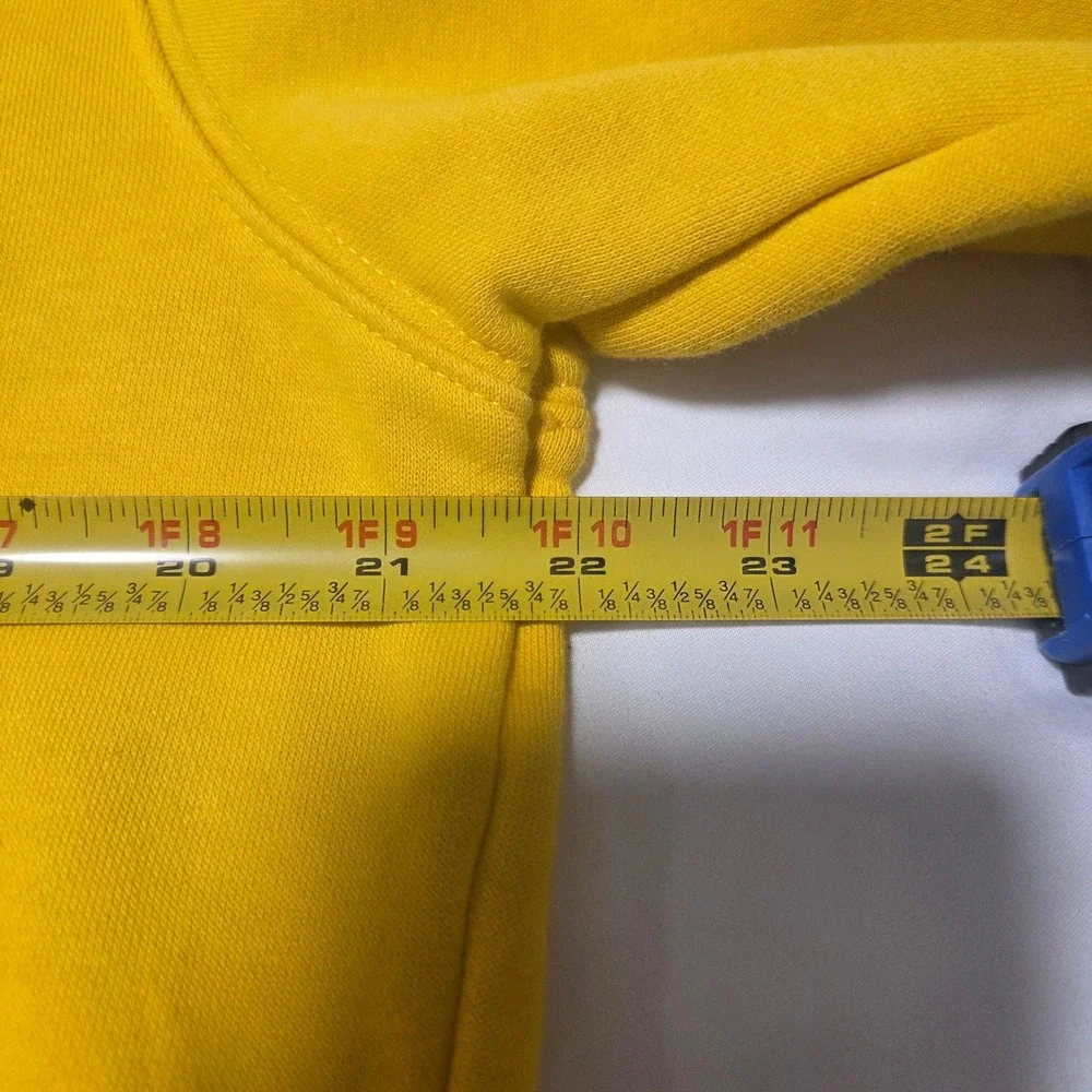 Nike Mens NBA Los Angeles Lakers Hoodie Yellow Pullover Graphic Fleece Large